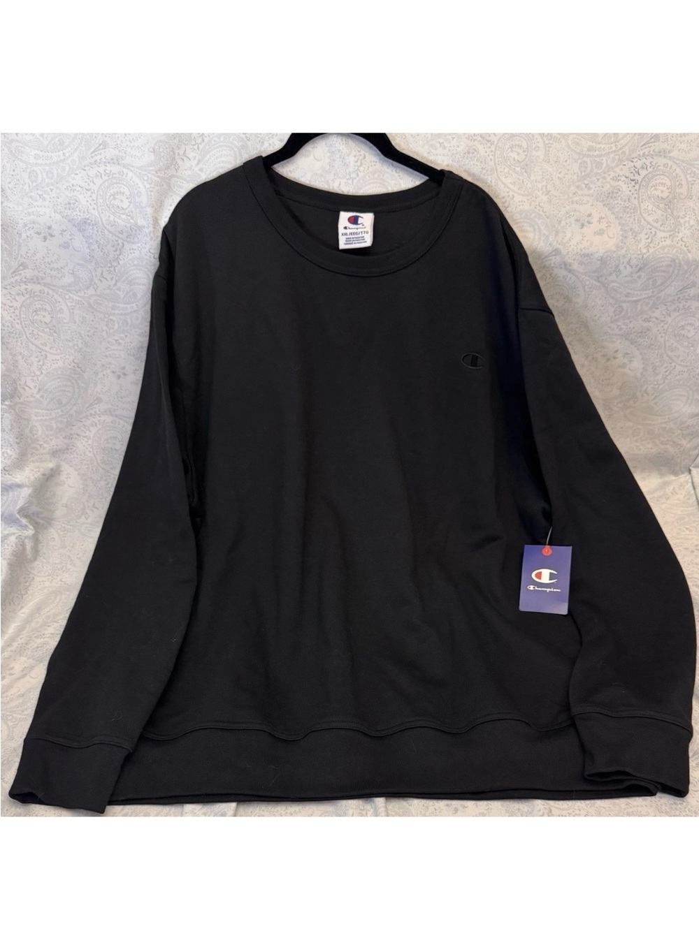 Champion Black Men's Crewneck Pullover Sweatshirt